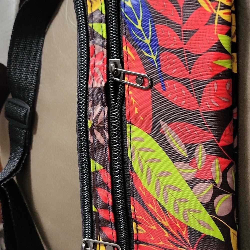 WAIST PACK/CROSSBODY: Waterproof Sports Bag — Orange Leaf Print Unisex - NWT